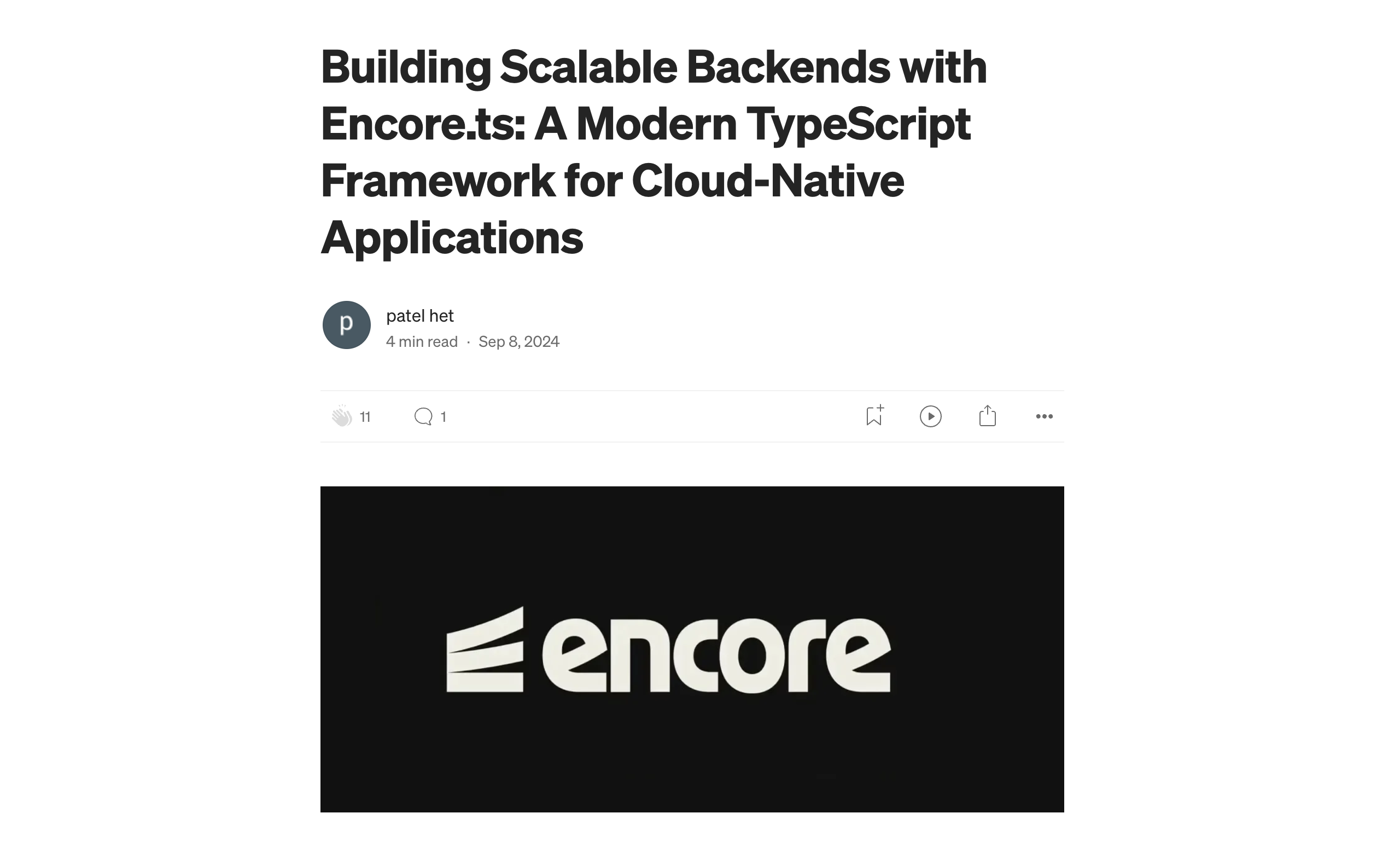 Scalable Backends with Encore.ts